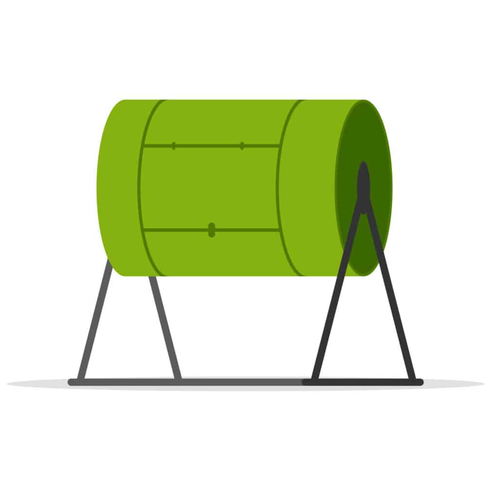 what is a compost tumbler clipart