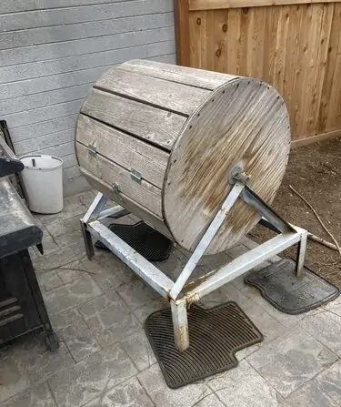 homemade compost tumbler